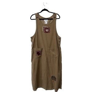 Vintage Patchwork Overall Dress